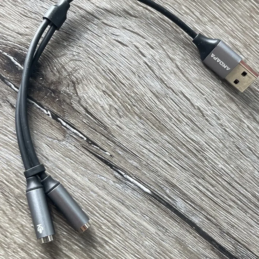 USB Type A To 3.5mm Adapter Cable to AUX Female Audio Headphone Jack Android Mac
